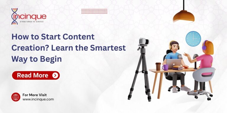 A 3D illustration of two people at a desk with microphones and a camera setup, representing the collaborative process of starting content creation.