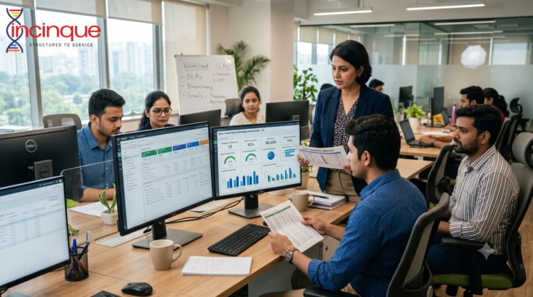 Indian BPO team collaborating to improve service quality and scale business operations.